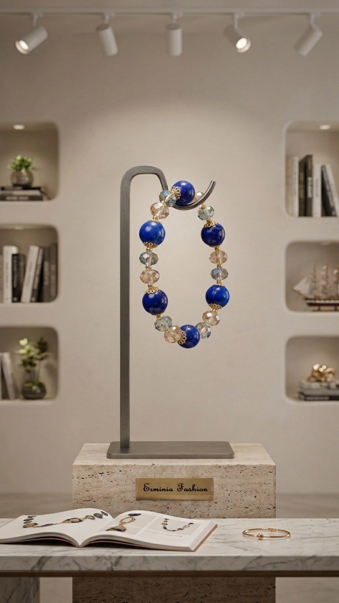 Bracciale - Cristalli e Zaffiro