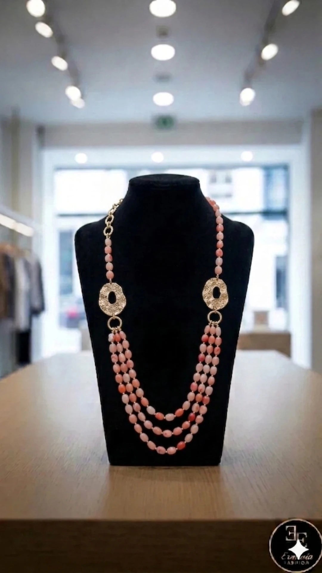 Collana - Perle Corallo Rosa & Oro