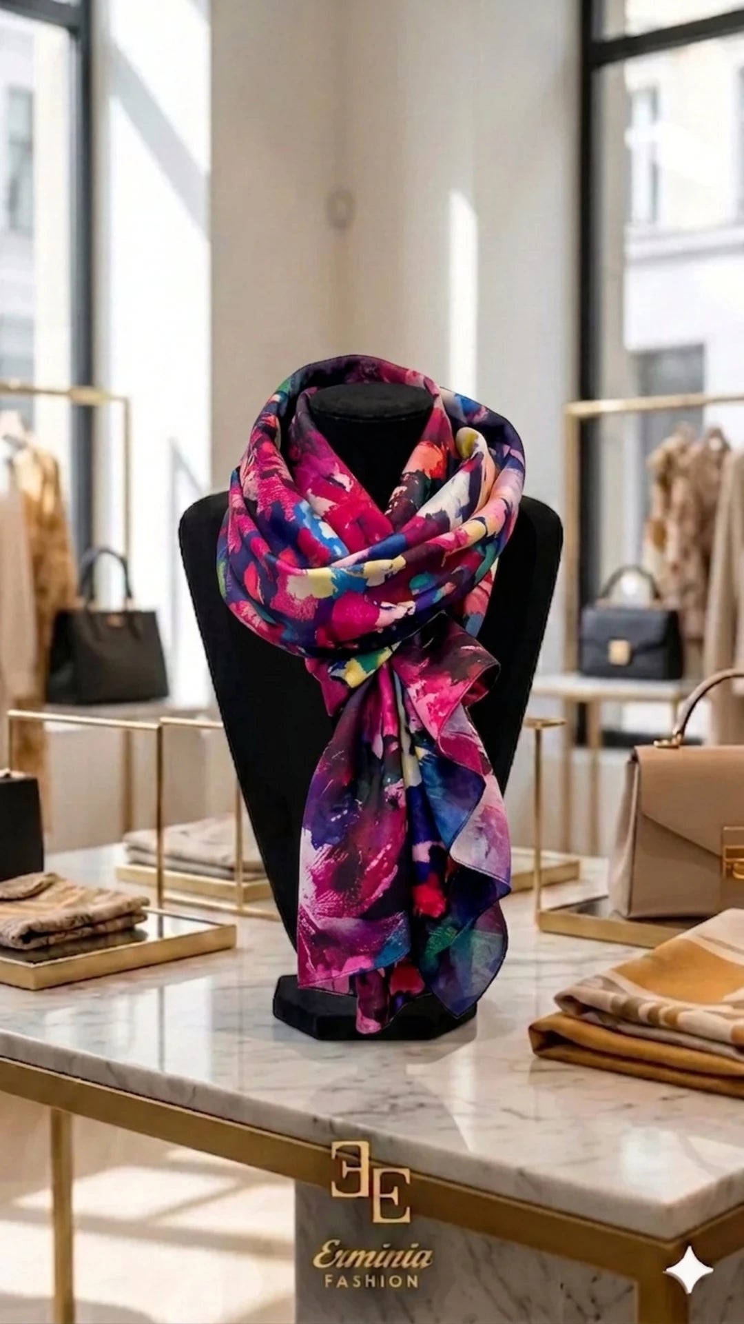 Foulard - Pittura Astratta Multicolor