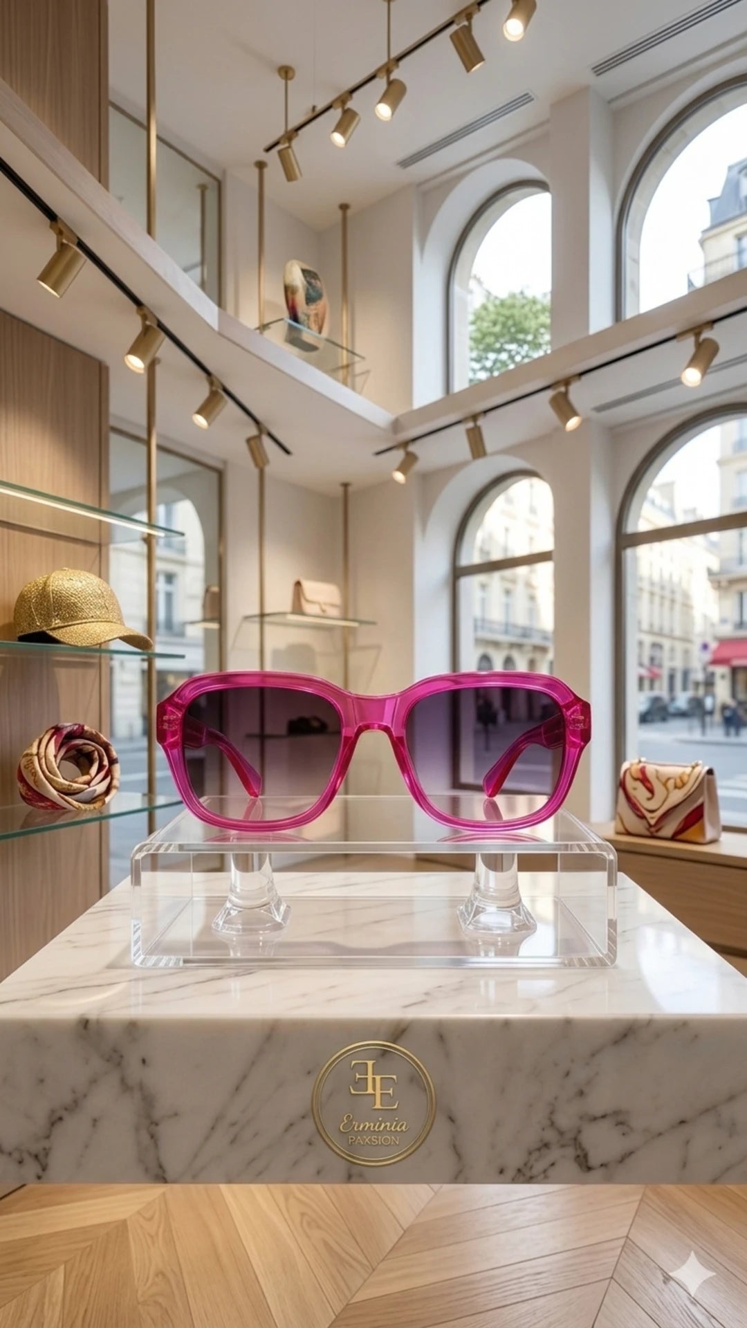"Les Fuchsia de Paris" glasses