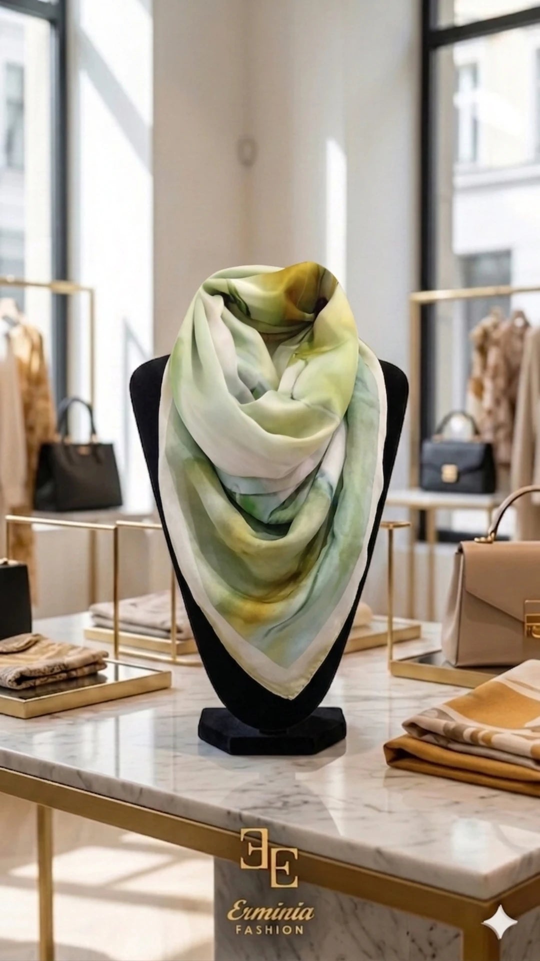 Foulard Acquarello Verde