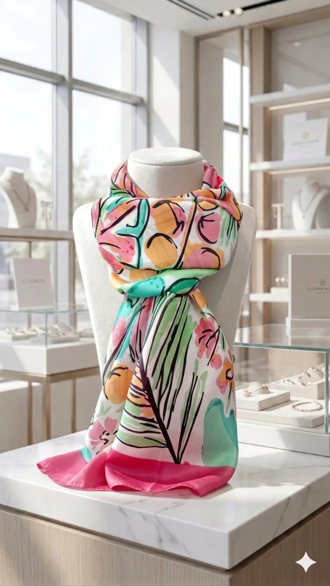 Sciarpa - Fioritura d'Estate Silk Scarf