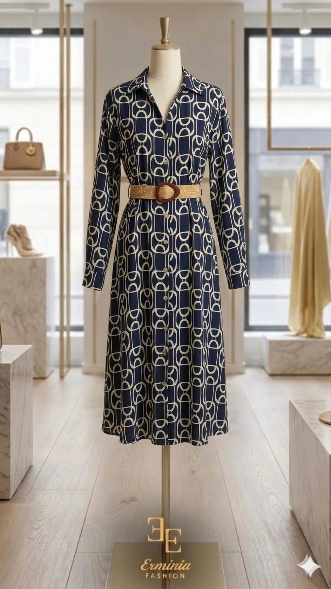 Abito - Ancore d'Avorio Maxi Dress