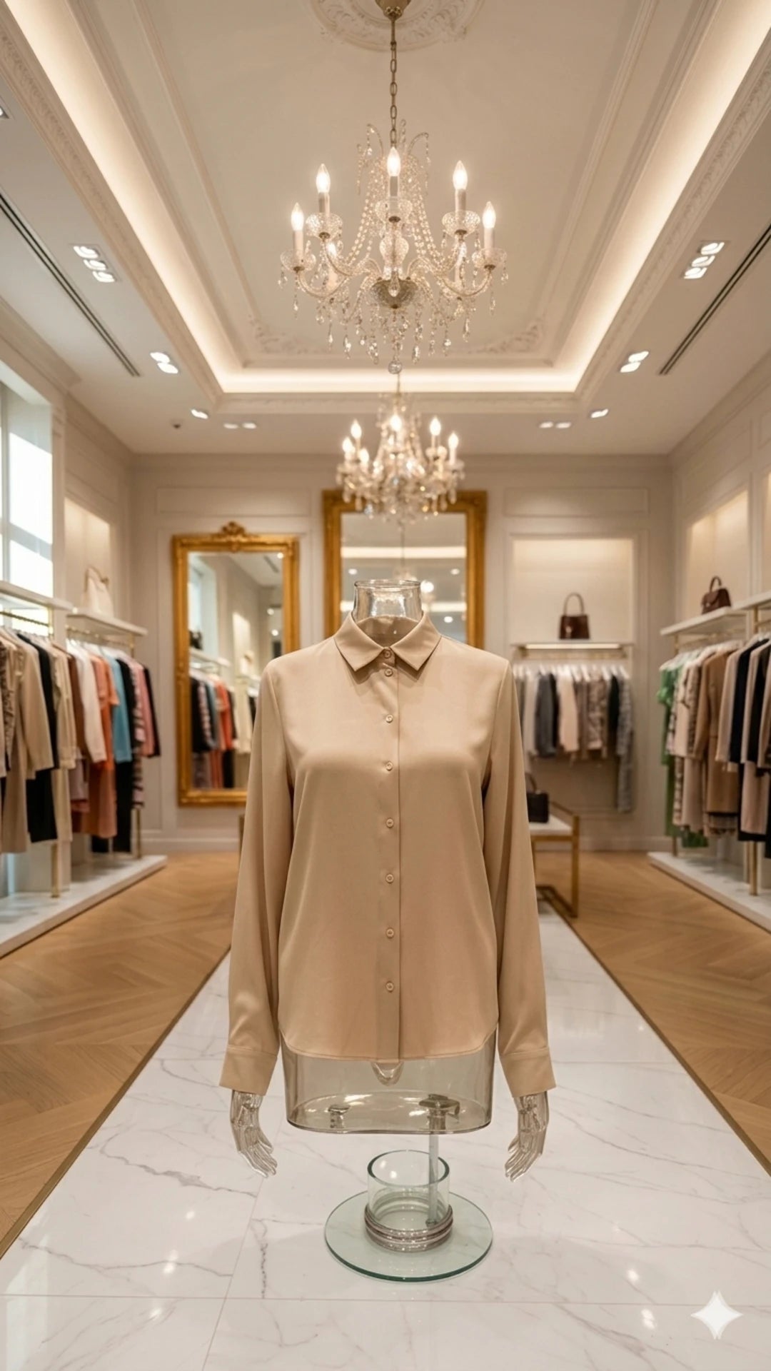 Camicia "Nude Champagne"