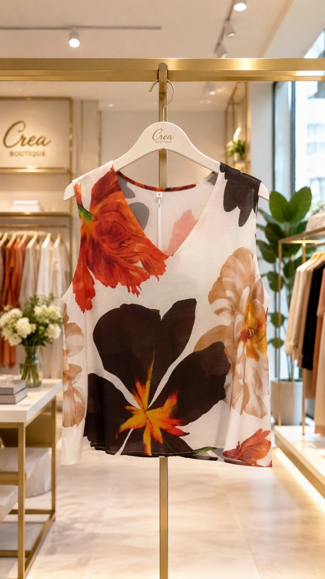 Blusa Bouquet Astratto - vista frontale