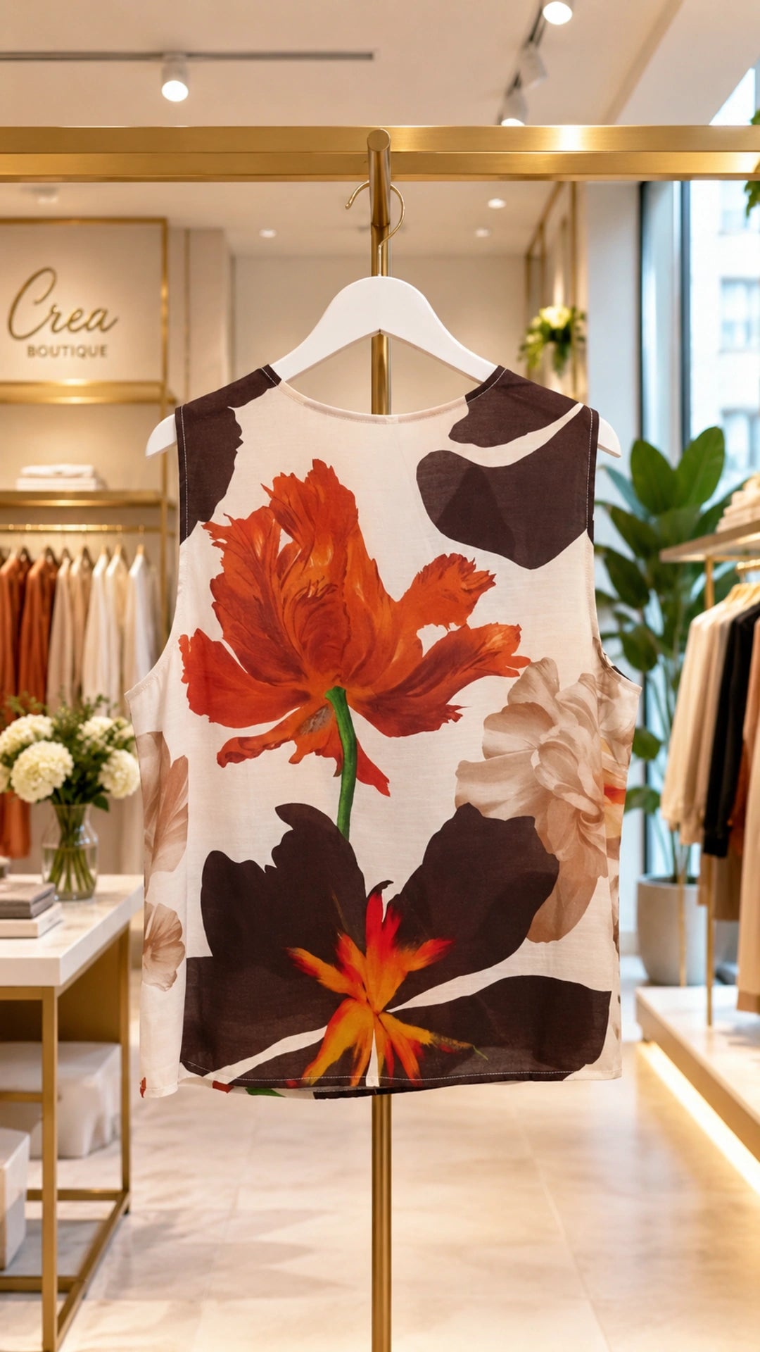 Blusa Bouquet Astratto - vista posteriore