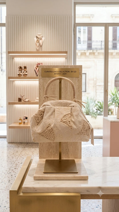 Borsa Merletto d'Avorio - vista frontale