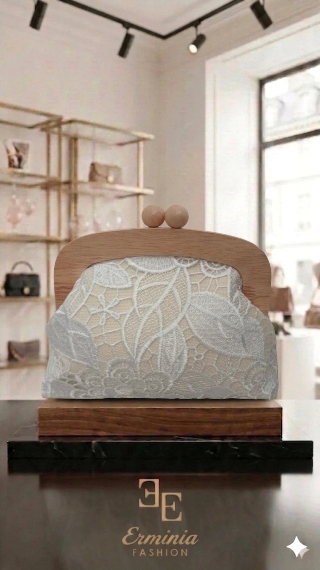 Borsa - Pizzo e Legno