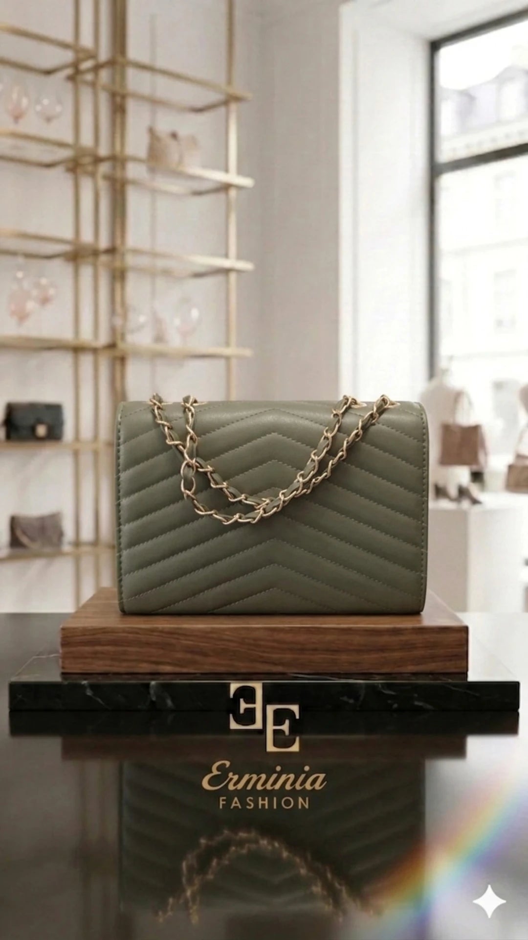 Outfit - "Giardino Mediterraneo · Collana Multifilo Verde Oliva + Orecchini Arc-en-Ciel"