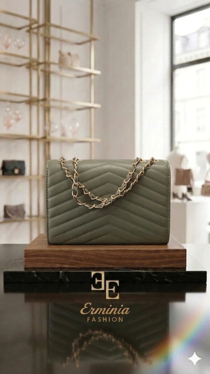 Outfit - "Giardino Mediterraneo · Collana Multifilo Verde Oliva + Orecchini Arc-en-Ciel"