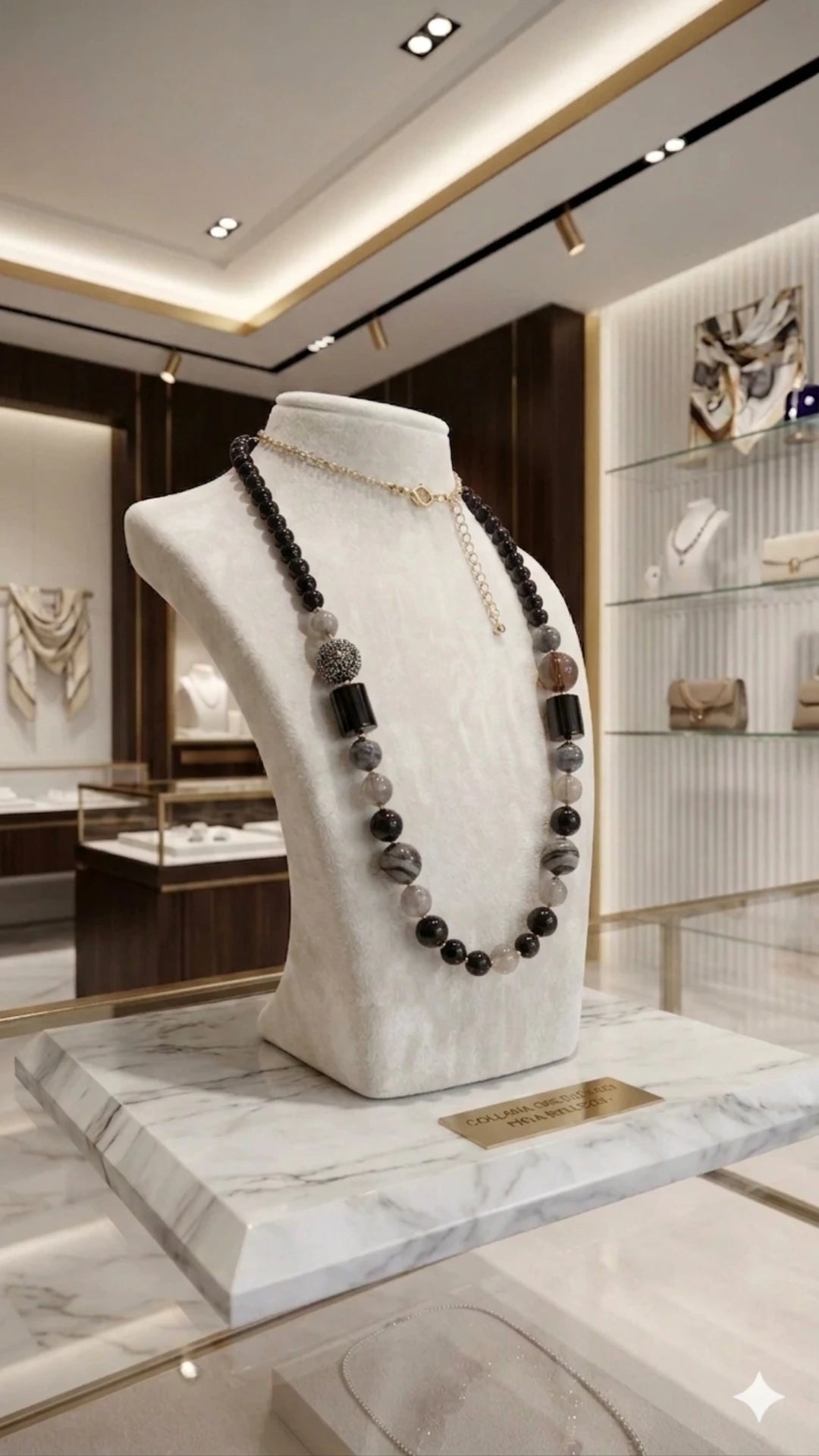 Collana "Ombra di Granito"