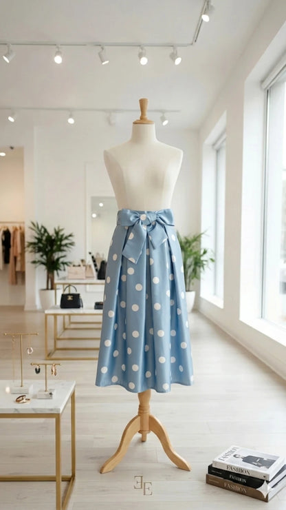 Gonna - Sky Polka Skirt