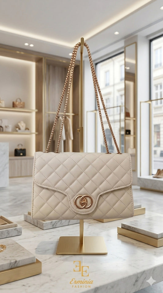 Borsa "Ivoire Quilted"