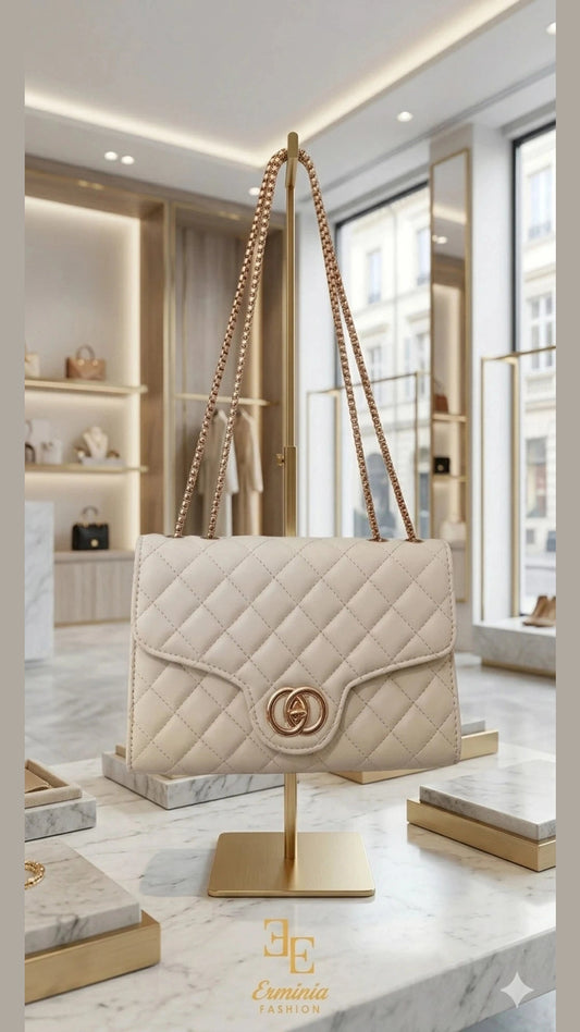 Borsa "Ivoire Quilted"