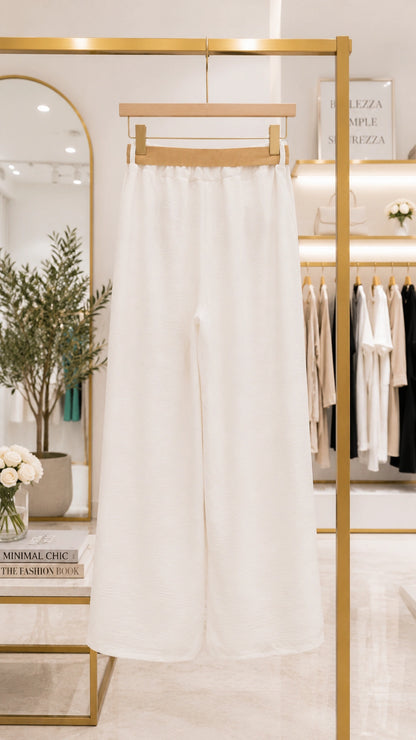Pantalone Vento di Panna - vista frontale senza cintura