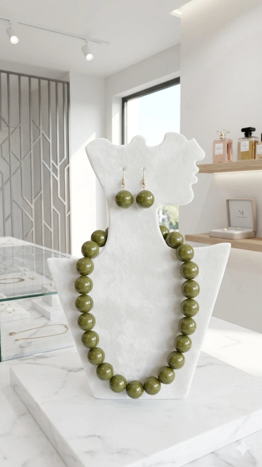 Collana - Olive di Giada Sphere Necklace