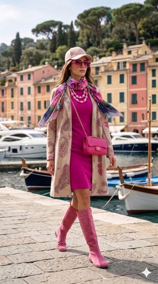 Outfit - "Rosa Assoluto sul Mare"