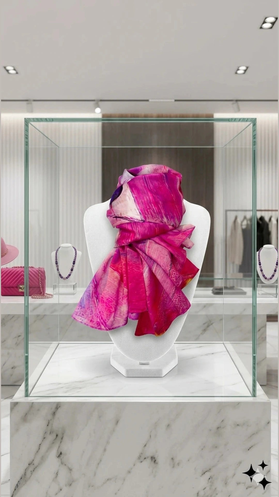 Sciarpa "Coucher de Violette"