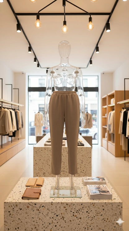 Set "Soft Balance Felpa e Pantalone Beige"